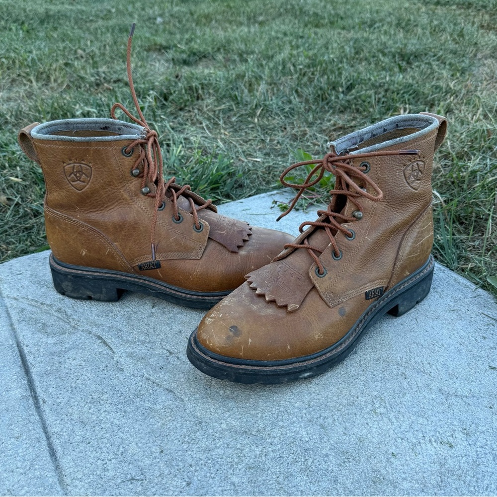 Ariat Paddock Women’s Kiltie Brown Soft Toe Boots 10 BT 14